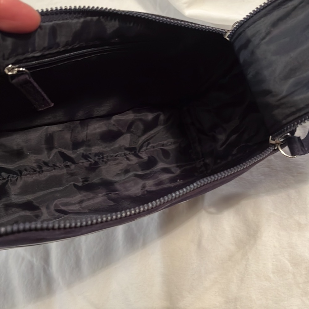 Jean Paul Gaultier toiletries travel bag navy w/white stripes - Picture 5 of 11